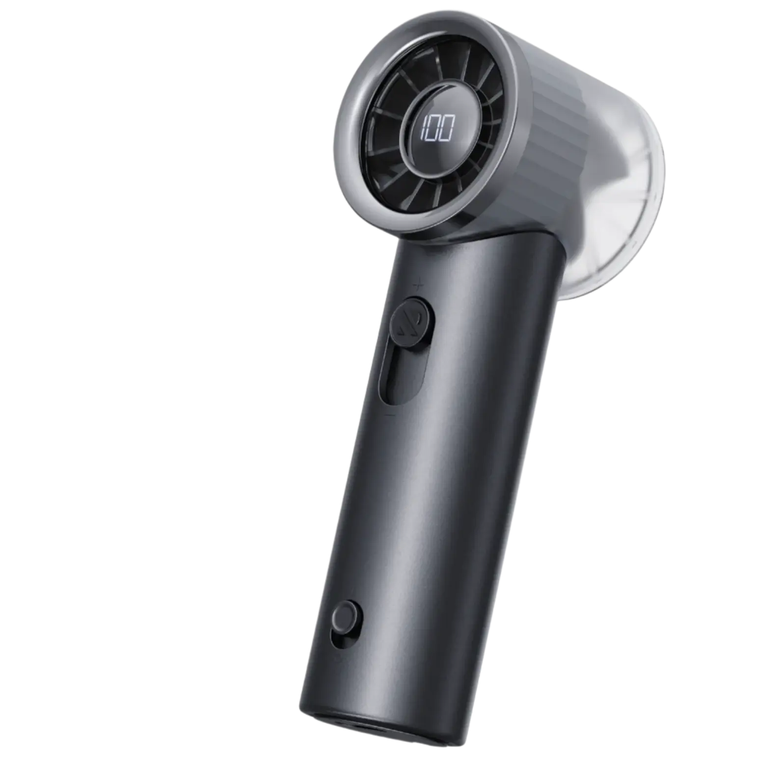 RANVOO 2026 Mini & Powerful Turbo 100 Speeds Cooling Handheld Fan Rechargeable LED Display for Outdoor Travel Portable Hand Fan, Gifts for Women & Men, Stylish, Graphite Black RANVOO